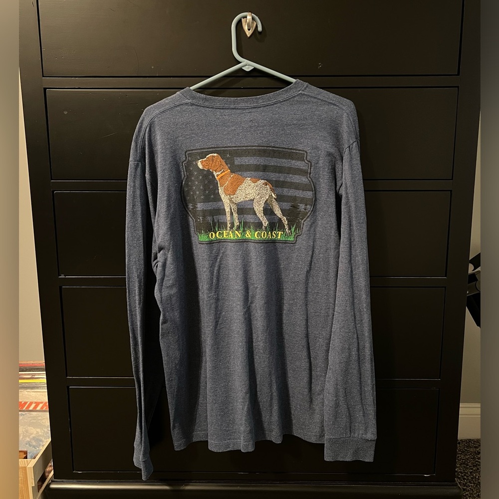 Ocean & Coast Men’s Long sleeve tee size large